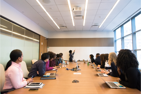 teacher boardroom meeting