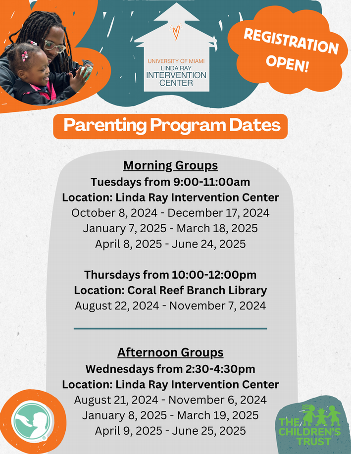parenting program dates and times