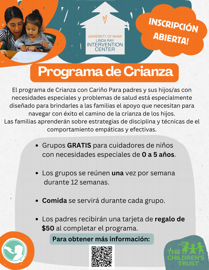 parenting program flyer in spanish
